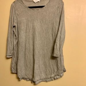 Cotton Blend mint green 3/4 sleeve shirt